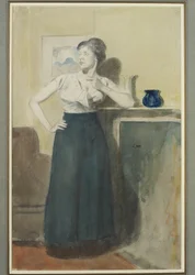 Porträt von Lyndra, der Frau des Künstlers